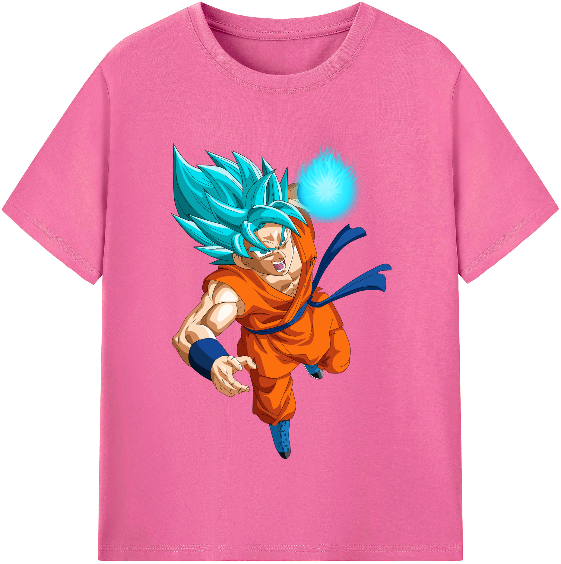 （画像用） ドラゴンボール 孫悟空（そん ごくう）Son Goku カカロット DRAGON BALL Kakarotto レディースカジュアルプリントTシャツ（綿100％）